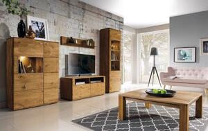 Dubový nábytek z masivu do obývacího pokoje a jídelny - DALLAS 2 dub olejovaný