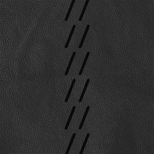 Moderní kožená pohovka LOREN, černá (Genisia 910)