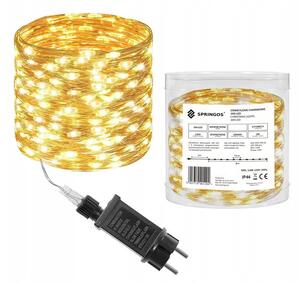 LED řetěz Nano Ježek - 3m, 300LED, 8 funkcí, IP44, teplá bílá