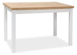 Jídelní stůl ADAM 120x68 dub sonoma/bílá mat skladem