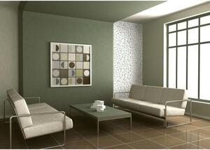 Vliesová tapeta na zeď Dimex Line WP-020-05 | 0,75 x 10 m | zelená, bílá, šedá | DIMEX