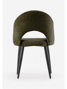 MAEL CHENILLE židle zelená