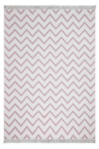Bílo-růžový bavlněný koberec Oyo home Duo, 120 x 180 cm