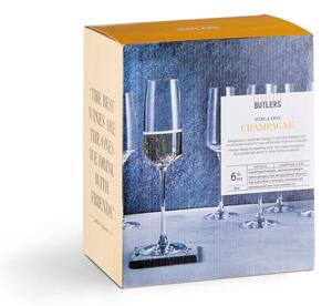 WINE & DINE Sada sklenic na šampaňské 250 ml 6 ks
