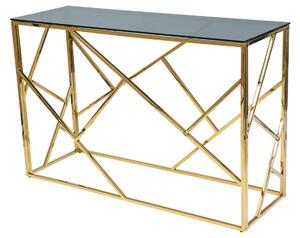 Konzolový stolek ESCADA C zlatý kov/kouřové sklo Nábytek | Doplňkový nábytek | Konzolové stolky