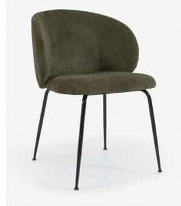 MINNA CHENILLE židle zelená