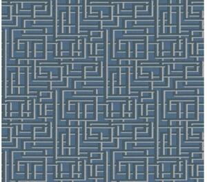 A.S. Création | Vliesová tapeta na zeď Palila 36312-5 | 0,53 x 10,05 m | modrá, šedá