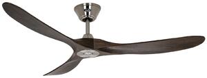 Stropní ventilátor ECO GENUINO chrom/ořech 152 cm – CasaFan CasaFan, Eco Genuino, Dřevo, Obývací pokoj, Dřevo, Moderní