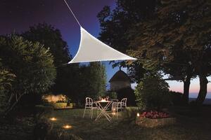 Sleep-Well STÍNÍCÍ PLACHTA S LED DIODAMI (TROJÚHELNÍK, BÍLÁ) LEM 3,6m