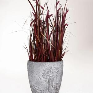 Vivanno květináč OPALA, vláknocement, výška 49 cm, šedá struktura