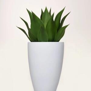 Vivanno květináč OPALA, sklolaminát, výška 44 cm, bílý