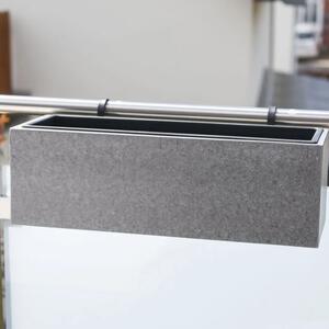 Vivanno balkónový truhlík BENNO, vláknocement, šířka 62 cm, šedý