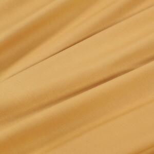 Goldea bavlněná jednobarevná látka - plátno suzy - hořčicová 160 cm