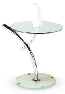 Odkládací stolek IRIS chrom/sklo