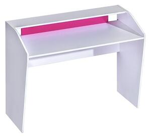 Pracovní stůl TRAFICO 9 bílá/růžová