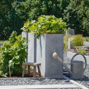 Vivanno samozavlažovací květináč ELEMENTO, sklolaminát, šířka 88 cm, beton design