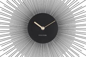 KARLSSON PEONY LARGE nástěnné hodiny černá