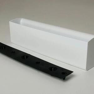 Vivanno balkonový truhlík BALKONA CLASSICO, plast, šířka 80 cm, bílý lesk