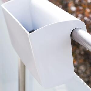 Vivanno balkonový truhlík BALKONA CLASSICO, plast, šířka 50 cm, bílý lesk