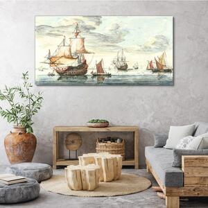Obraz na plátně Obraz na plátně Mořské lodě Ocean Sky