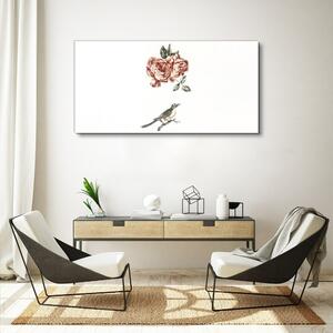 Obraz na plátně Obraz na plátně Zvířecí ptáci květiny