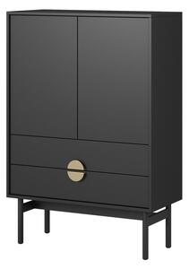 HezkýNábytek.cz Komoda Stellia S8 (černá). 1099074
