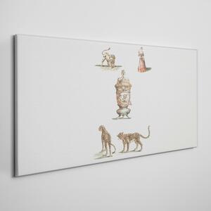 Obraz na plátně Obraz na plátně Kreslení starověkých zvířat
