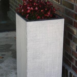 Vivanno květináč BLOCK, sklolaminát, výška 60 cm, beton design