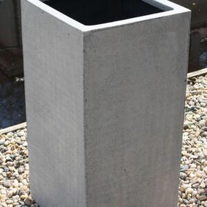 Vivanno květináč BLOCK, sklolaminát, výška 60 cm, beton design