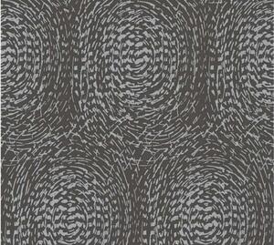 A.S. Création | Vliesová tapeta na zeď Alpha 33373-4 | 0,53 x 10,05 m | metalická, černá