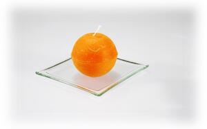 BDK-GLASS Svíčka koule 6cm - oranžová