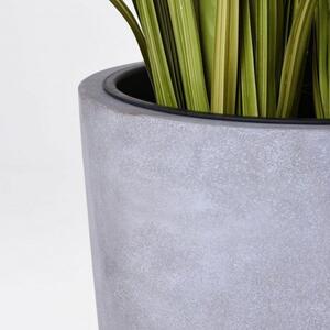 Vivanno květináč RONDO CLASSICO, sklolaminát, výška 100 cm, beton design, šedý