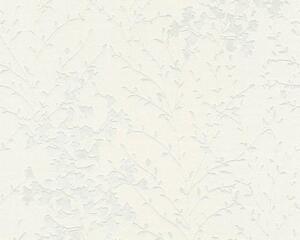 Vliesová tapeta na zeď Black And White 4 36082-4 | 0,53 x 10,05 m | krémová, bílá, metalická | A.S. Création