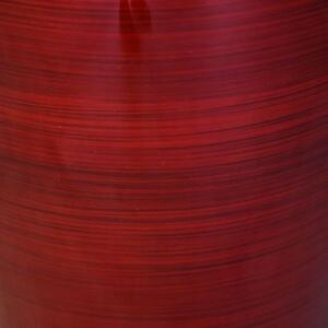 Květináč DELUXE, sklolaminát, výška 81 cm, červeno-černý lesk