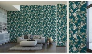 A.S. Création | Vliesová tapeta na zeď Michalsky 36498-4 | 0,53 x 10,05 m | zelená, modrá, krémová, růžová