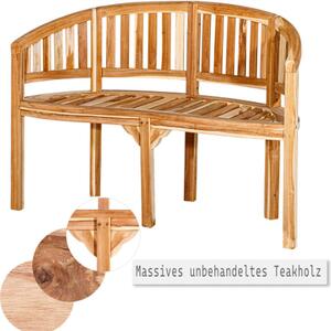 Zahradní teaková lavice, 2místná, neošetřená, 120 cm