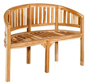 Zahradní teaková lavice, 2místná, neošetřená, 120 cm