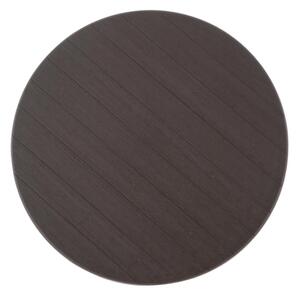 Kulatý zahradní stůl dřevěný design, hnědý, 80 cm