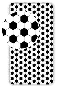 Jerry Fabrics Dětské bavlněné prostěradlo Fotbal, 90 x 200 cm