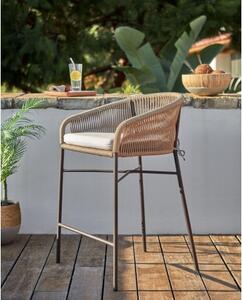 YANET 80 zahradní barová židle béžová