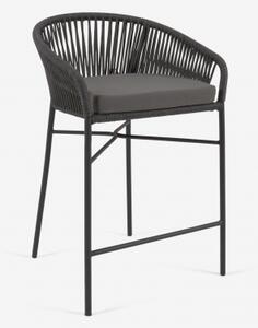 YANET 65 zahradní pultová židle černá