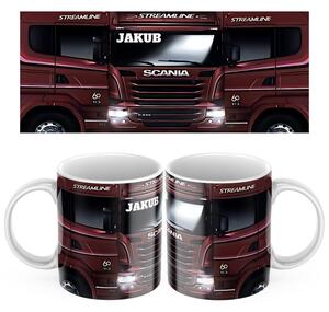 Keramický hrnek s motivem kamionu Scania 2 450ml