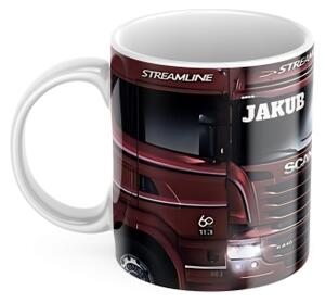 Keramický hrnek s motivem kamionu Scania 2 450ml