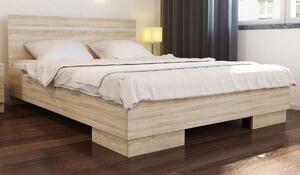 Manželská postel s roštem 160x200 cm v dekoru dub sonoma KN535