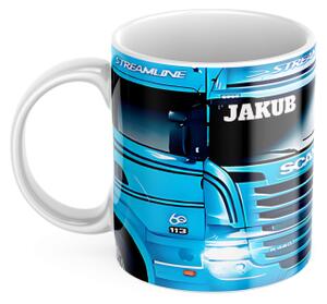 Keramický hrnek s motivem kamionu Scania 450ml