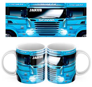 Keramický hrnek s motivem kamionu Scania 450ml