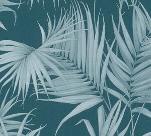 A.S. Création | Vliesová tapeta na zeď Michalsky 36505-5 | 0,53 x 10,05 m | modrá, zelená, vining ivy, modrozelená