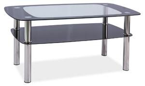 Konferenční stolek ROSOLINA C, kov/sklo