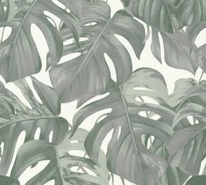 A.S. Création | Vliesová tapeta na zeď Michalsky 36519-1 | 0,53 x 10,05 m | zelená, bílá, šedá