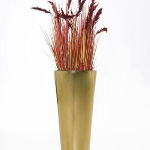 Vivanno luxusní květináč RONDO CLASSICO, sklolaminát, výška 100 cm, zlatá metalíza